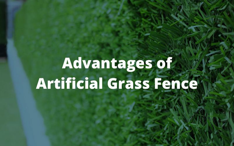 fake grass fence