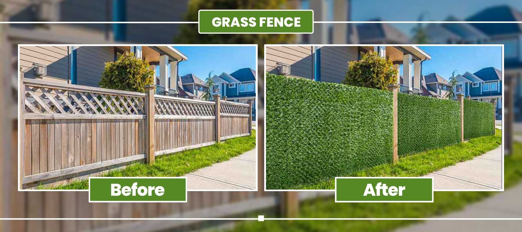 grassfence before after