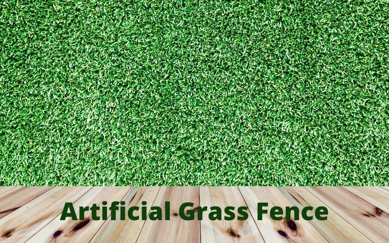 fake grass fence